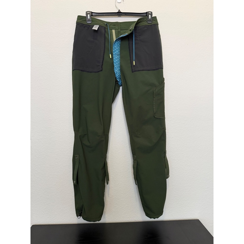 Gnara Go There Hiking Pants Women 12 Olive GoFly Roll Tab Outdoor Travel Stretch - Picture 4 of 17